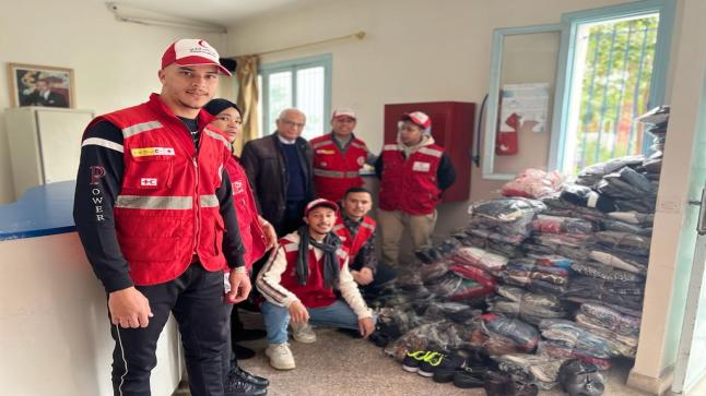 الهلال الأحمر المغربي فرع ابن مسيك يزور دار الخير في مبادرة إنسانية